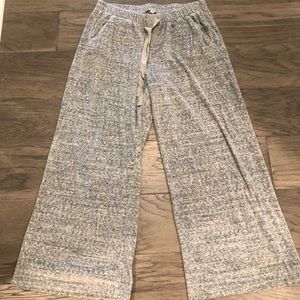 Loft Flare Crushed Velvet Sweatpants